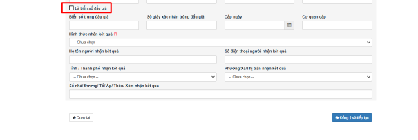 Biển số đấu giá