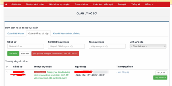 Chọn cấp biển số