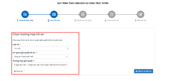 Lựa chọn thủ tục